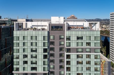 ZO Apartments at 1700 Webster St, Oakland. Drone Photography by Eric Sahlin.